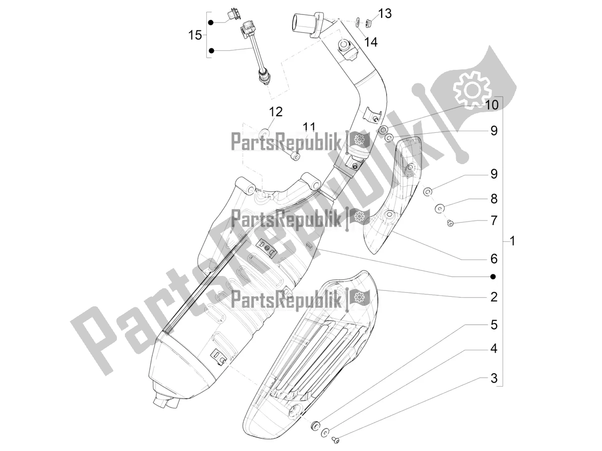 Toutes les pièces pour le Silencieux du Vespa Sprint 150 Racing Sixties 2021