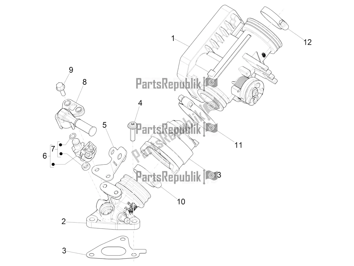 Wszystkie części do Throttle Body - Injector - Induction Joint Vespa Sprint 150 Racing Sixties 2021
