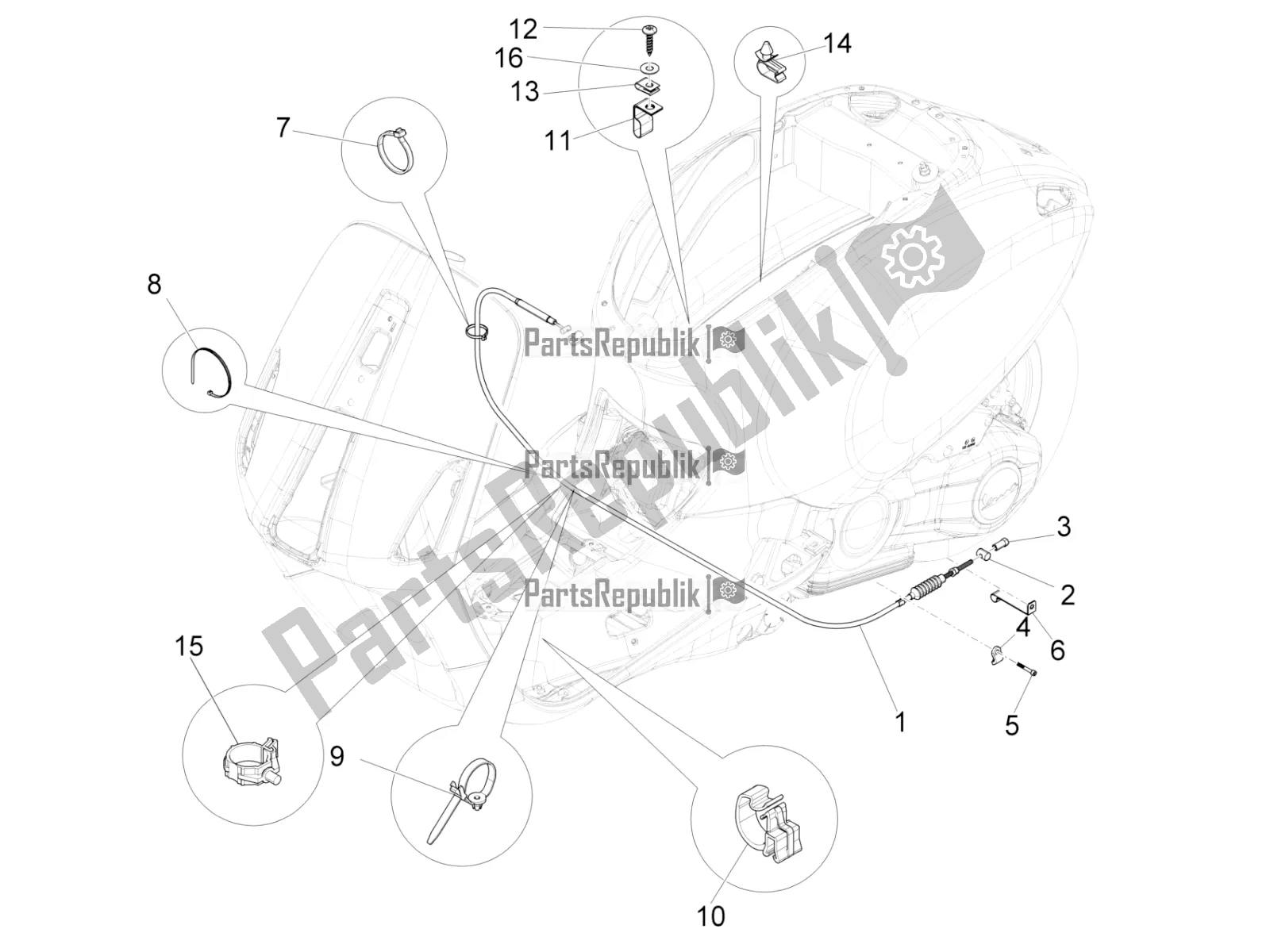 Tutte le parti per il Trasmissioni del Vespa Sprint 150 Racing Sixties 2021
