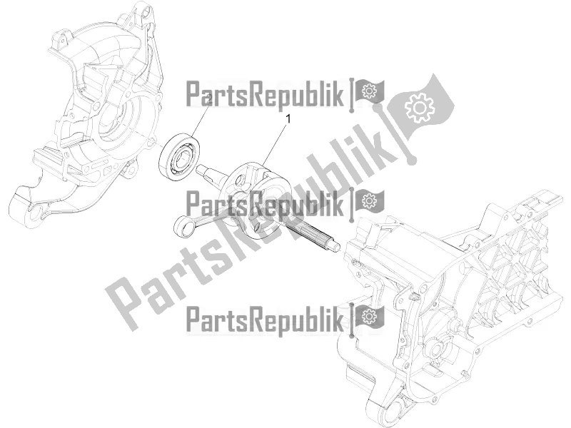 Todas as partes de Virabrequim do Vespa Sprint 50 25 KM/H 2020