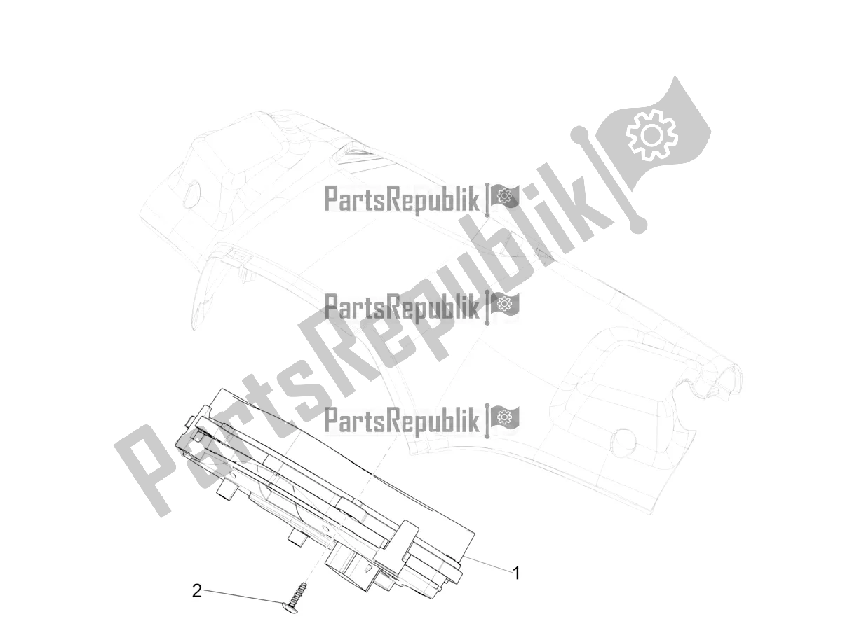 Toutes les pièces pour le Combinaison De Compteurs - Cruscotto du Vespa Sprint 50 25 KM/H 2020