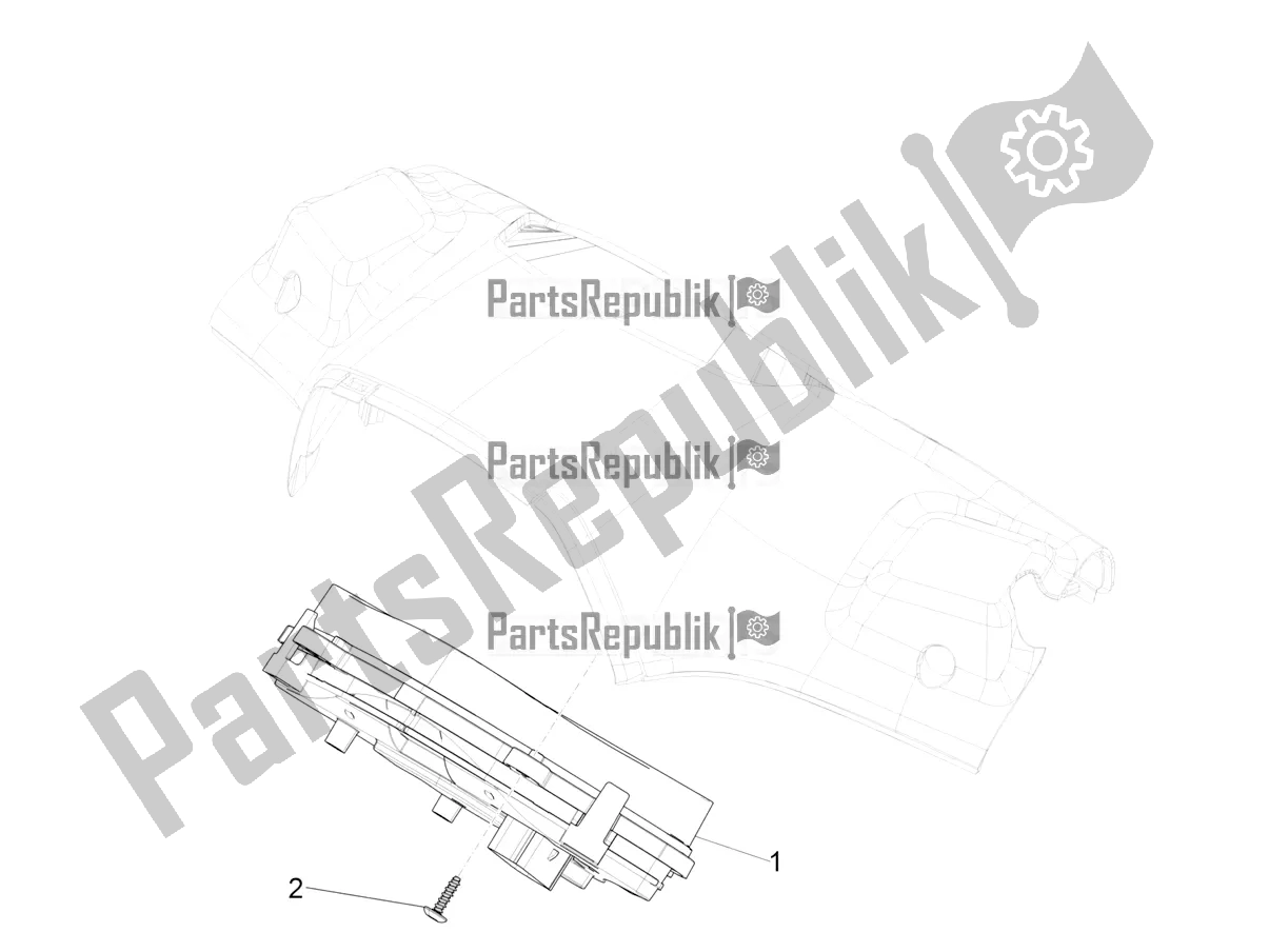 Tutte le parti per il Combinazione Metro - Cruscotto del Vespa Sprint 50 25 KM/H 2021