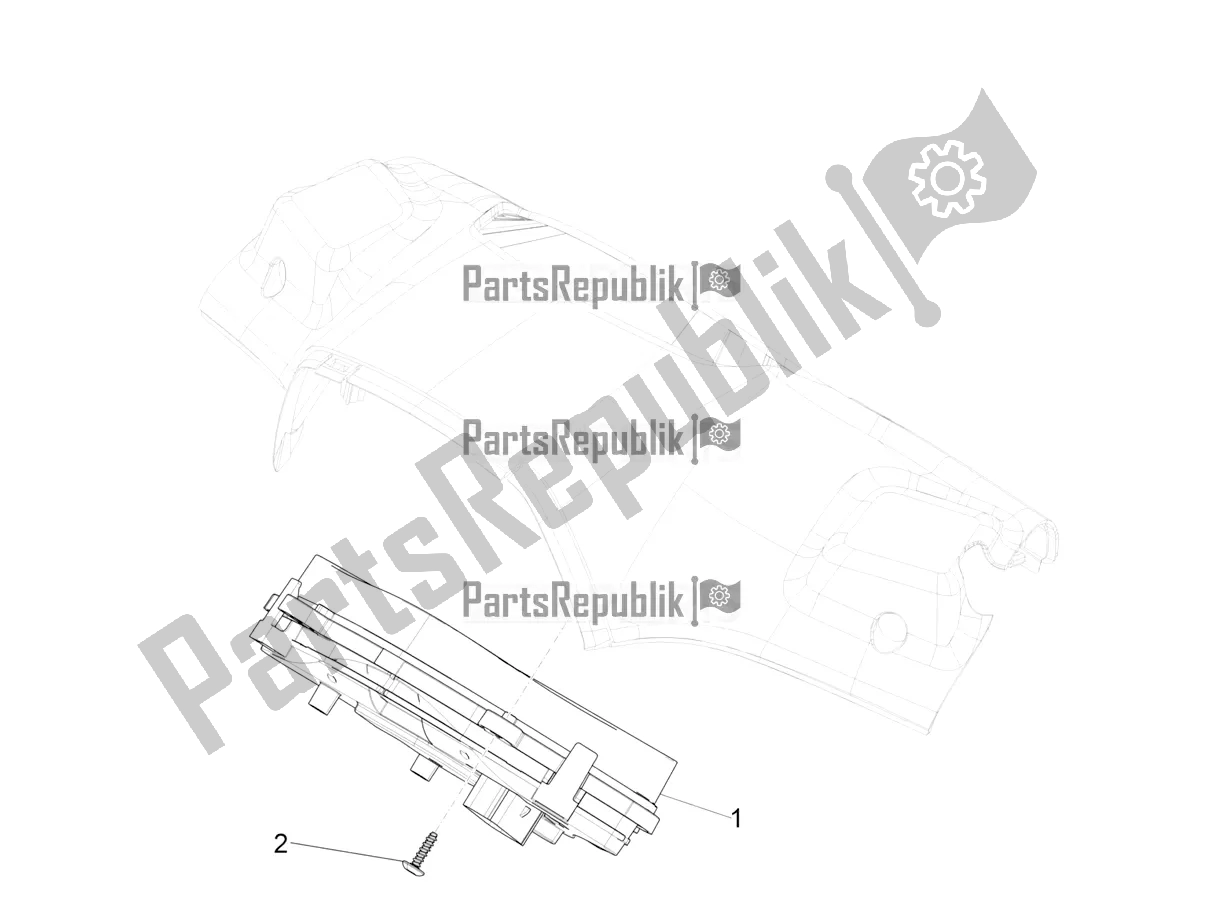 Toutes les pièces pour le Combinaison De Compteurs - Cruscotto du Vespa Sprint 50 25 KM/H 2022