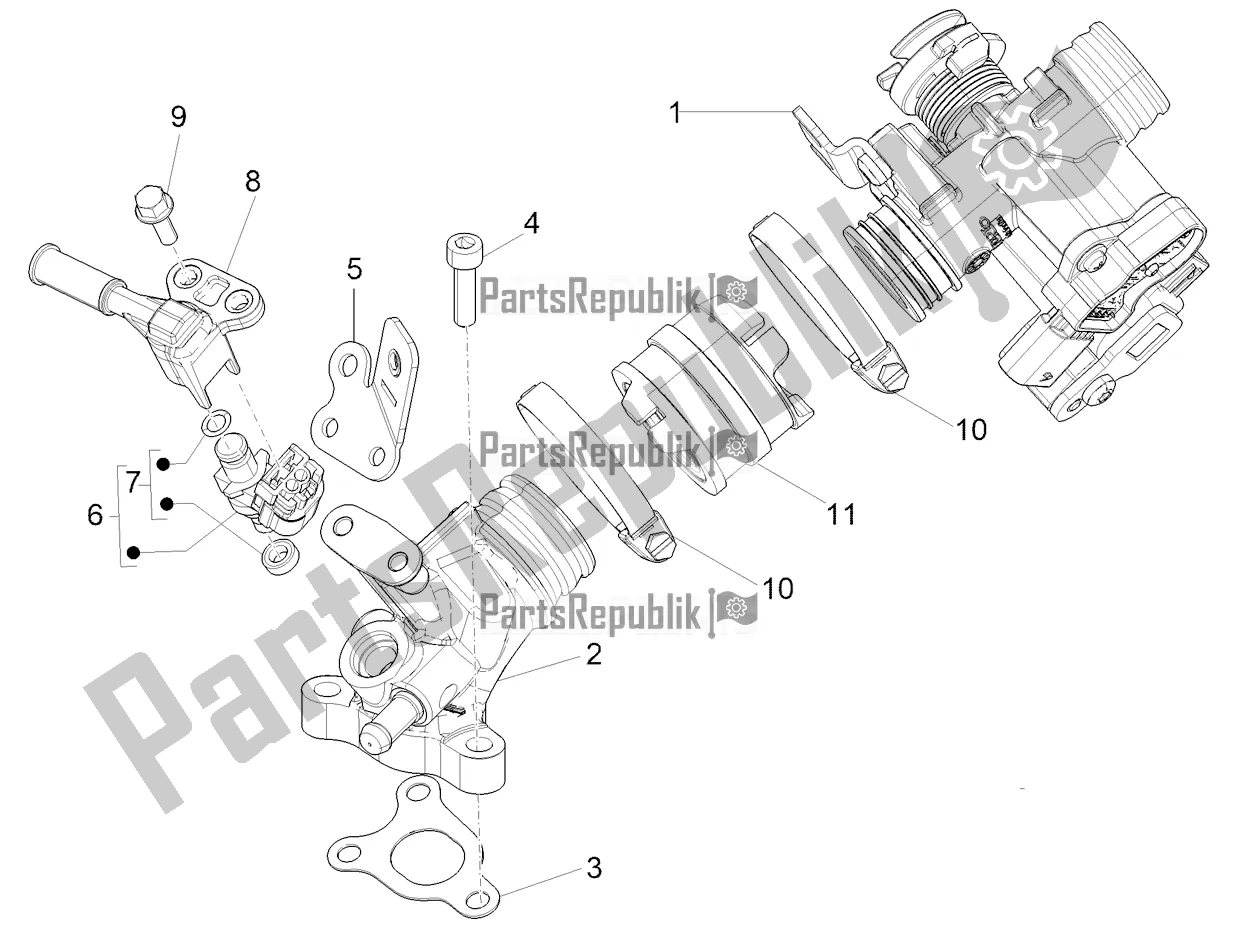 Toutes les pièces pour le Throttle Body - Injector - Induction Joint du Vespa Sprint 50 25 KM/H 2022