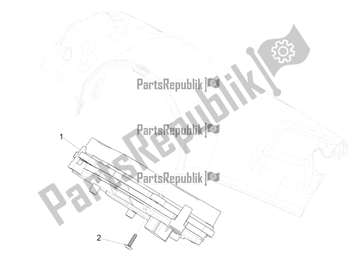 All parts for the Meter Combination - Cruscotto of the Vespa Sprint 50 2T 25 KM/H 2017