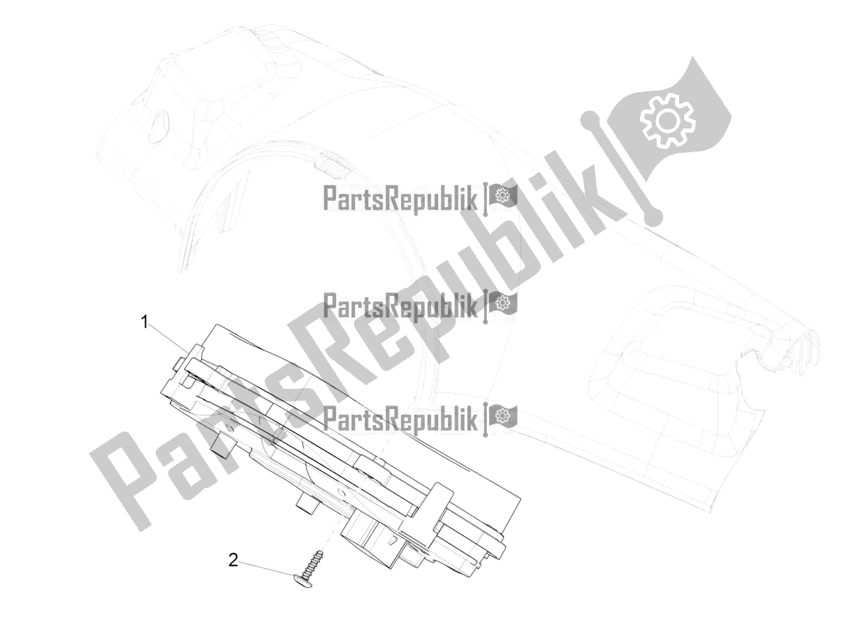 Todas las partes para Combinación De Medidor - Cruscotto de Vespa Sprint 50 2T 25 KM/H 2017