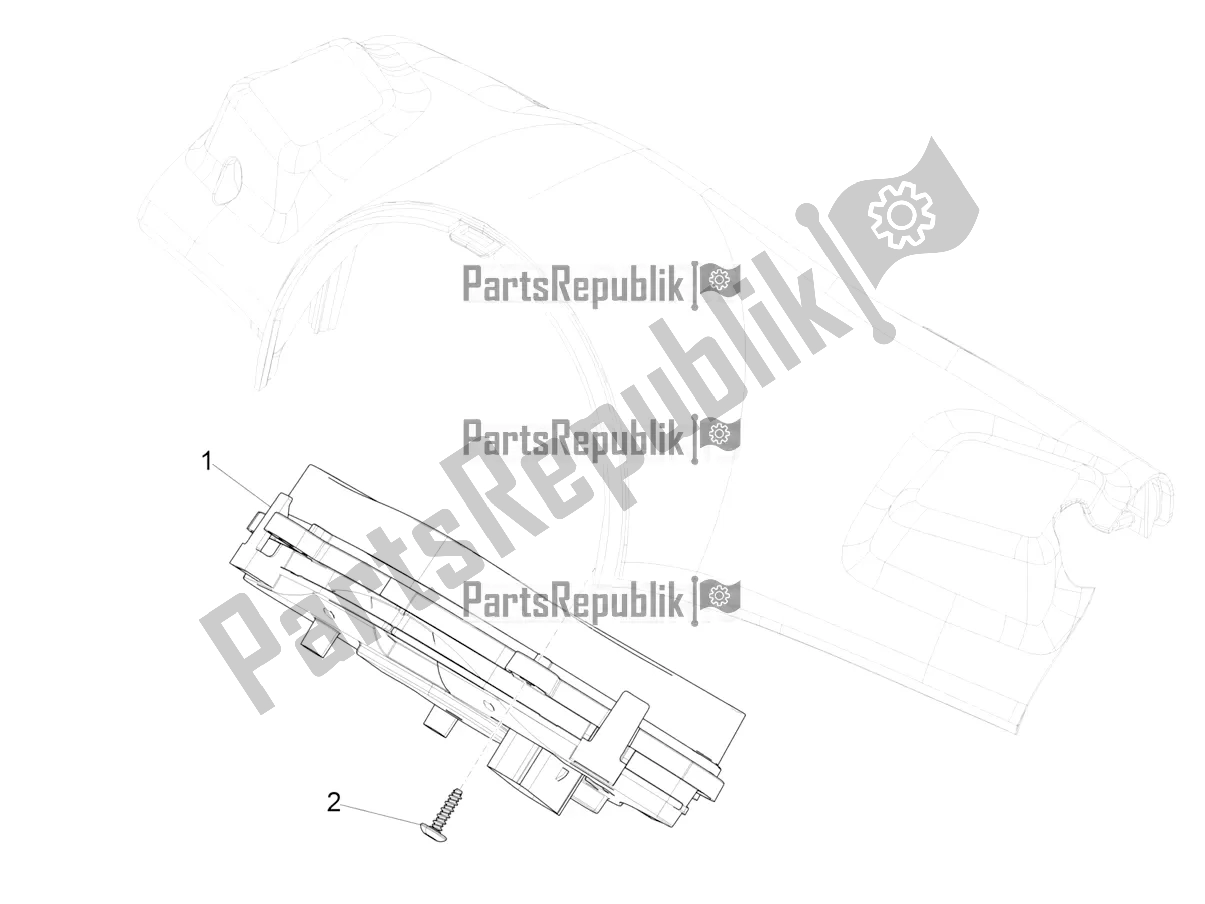 Todas las partes para Combinación De Medidor - Cruscotto de Vespa Sprint 50 2T 25 KM/H 2018