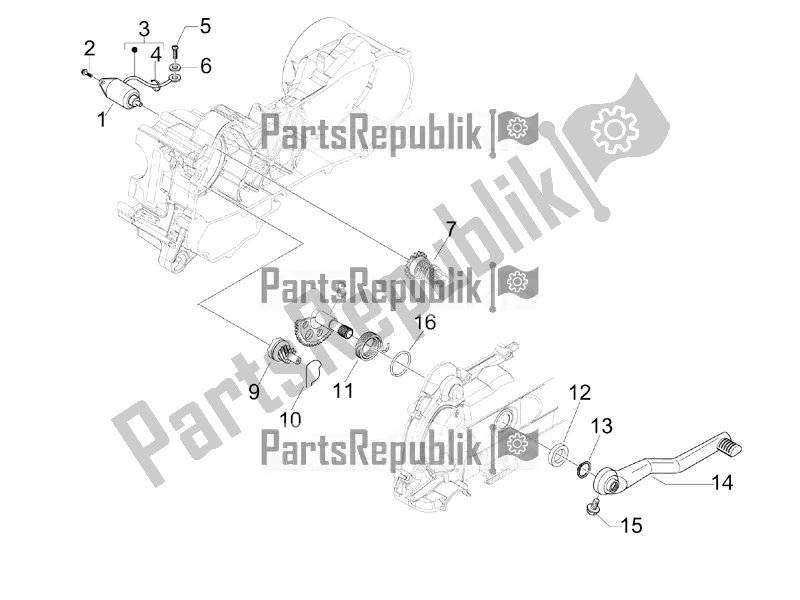 Todas las partes para Stater - Arranque Eléctrico de Vespa Sprint 50 2T 25 KM/H 2018
