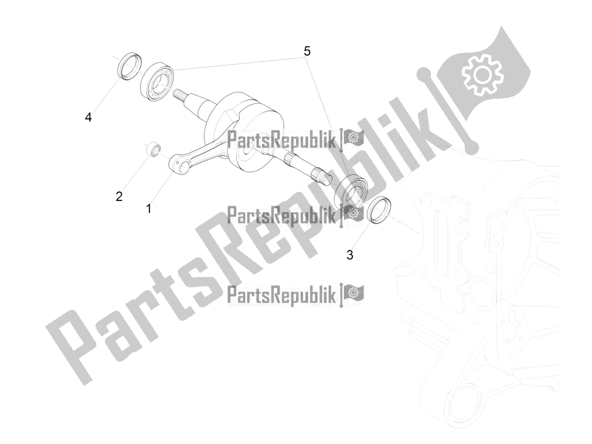 Todas as partes de Virabrequim do Vespa Sprint 50 2T 2016