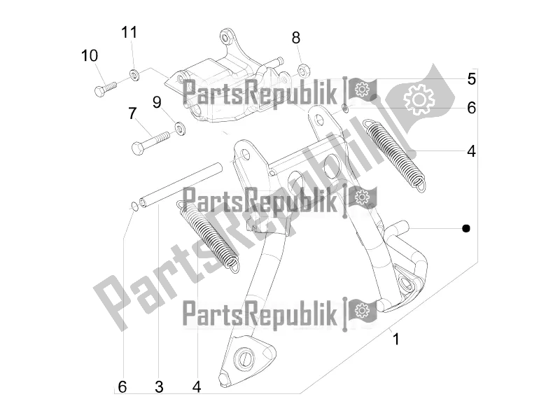 Wszystkie części do Stoisko / S Vespa Sprint 50 2T 2017