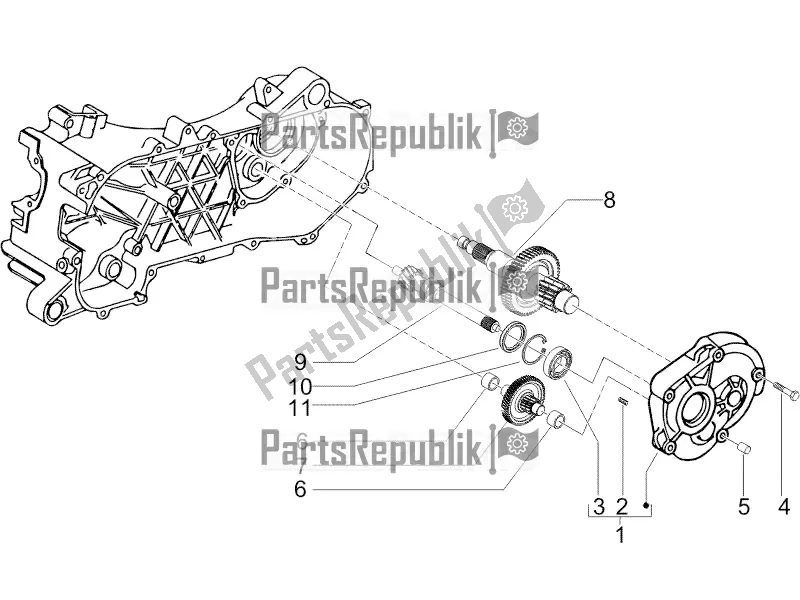 Todas las partes para Unidad De Reducción de Vespa Sprint 50 2T 2018