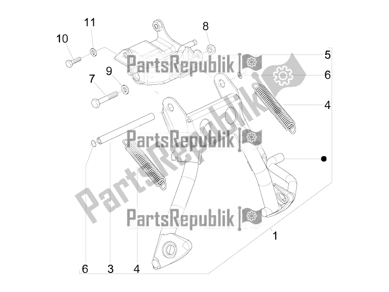 Wszystkie części do Stoisko / S Vespa Sprint 50 2T 2018