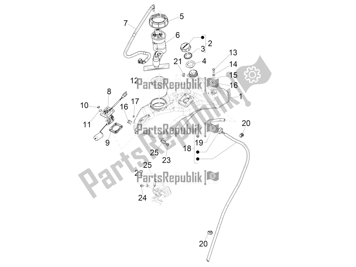 Wszystkie części do Zbiornik Paliwa Vespa Sprint 50 4T 3V 2018