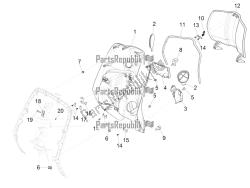 vano portaoggetti anteriore - pannello di protezione per le ginocchia