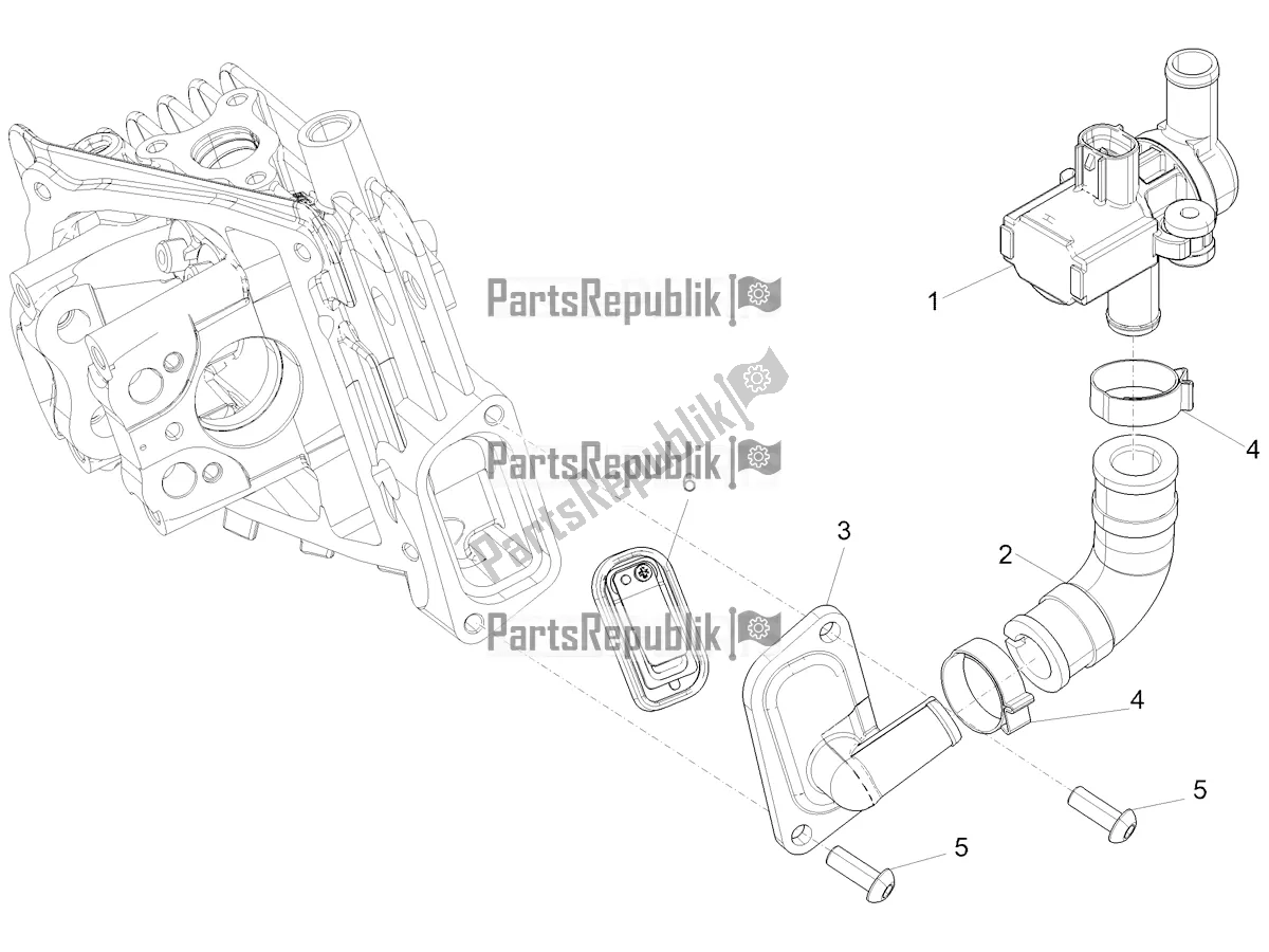 Todas as partes de Caixa De Ar Secundária do Vespa Sprint 50 4T 3V E5 2021