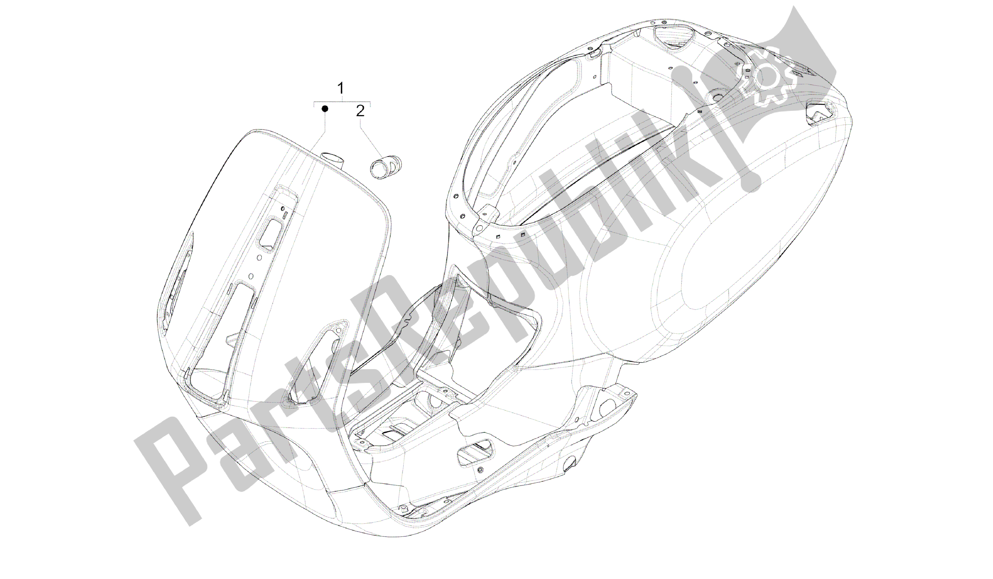 Toutes les pièces pour le Cadre / Carrosserie du Vespa Sprint 50 2014