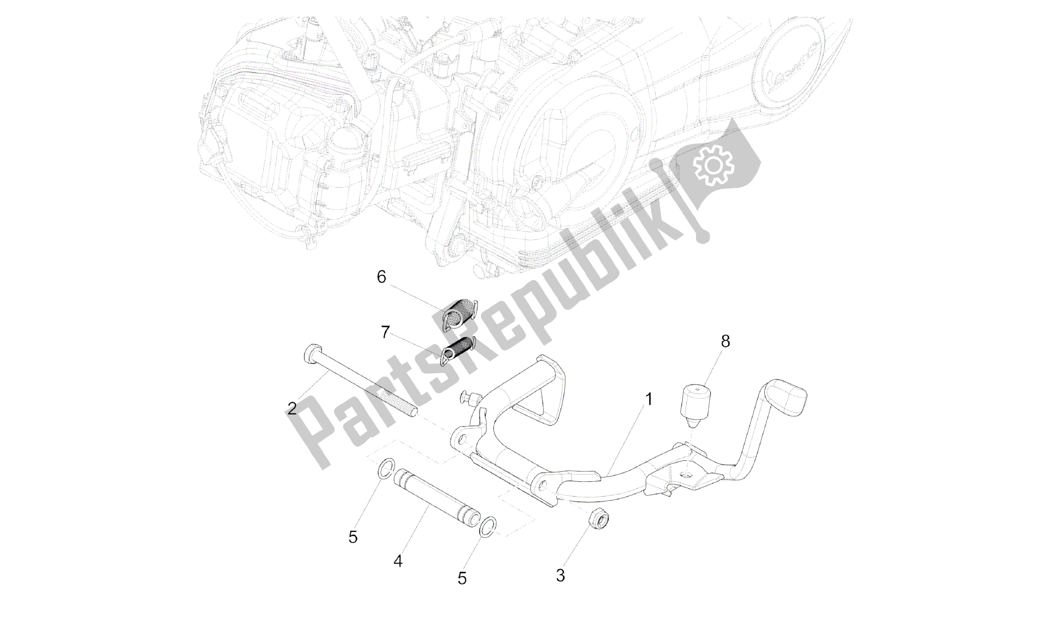 Toutes les pièces pour le Des Stands du Vespa Sprint 50 2014