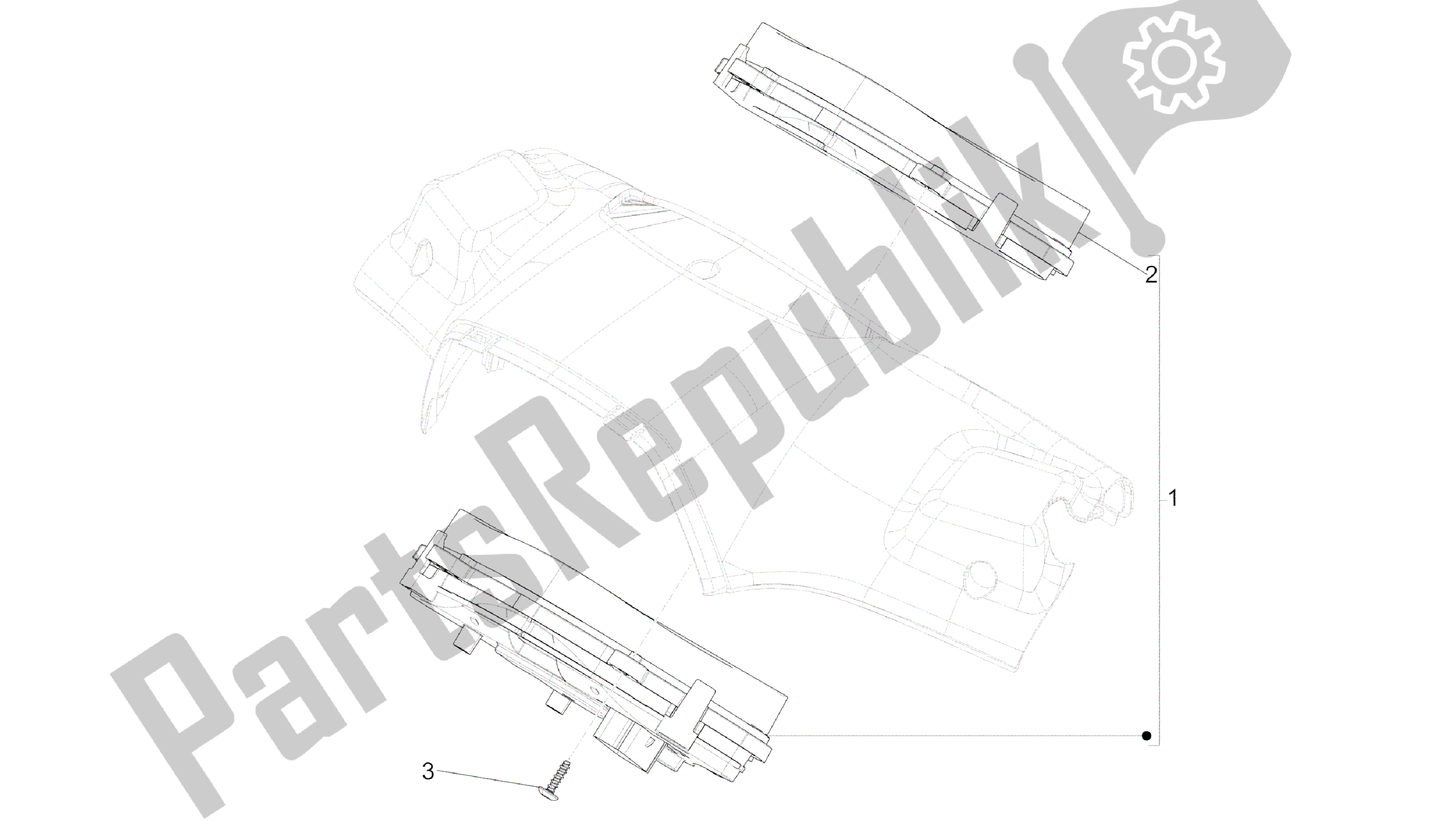 Alle onderdelen voor de Meter Combinatie - Cruscotto van de Vespa Sprint 50 2014