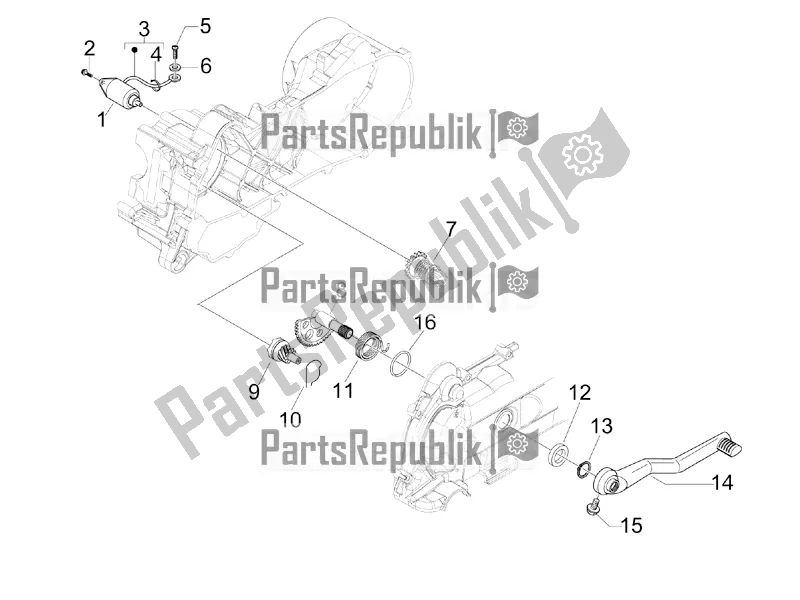 Tutte le parti per il Stater - Avviamento Elettrico del Vespa Sprint 50 4T 4V 2016
