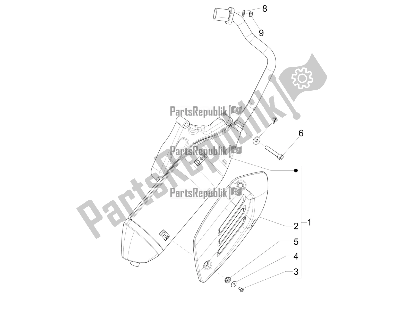 Wszystkie części do T? Umik Vespa Sprint 50 4T 4V 2018