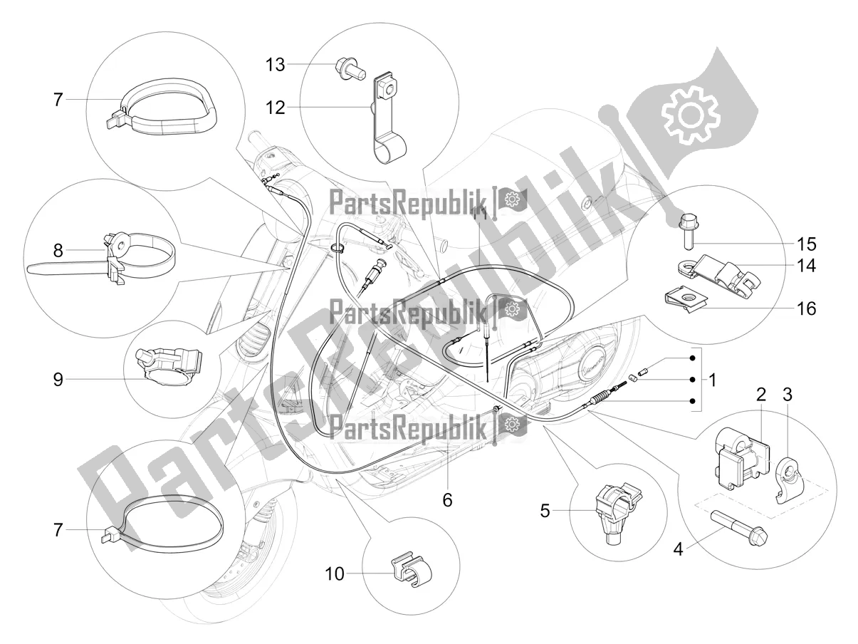 Todas as partes de Transmissões do Vespa SXL 125 4T 3V Apac 2018