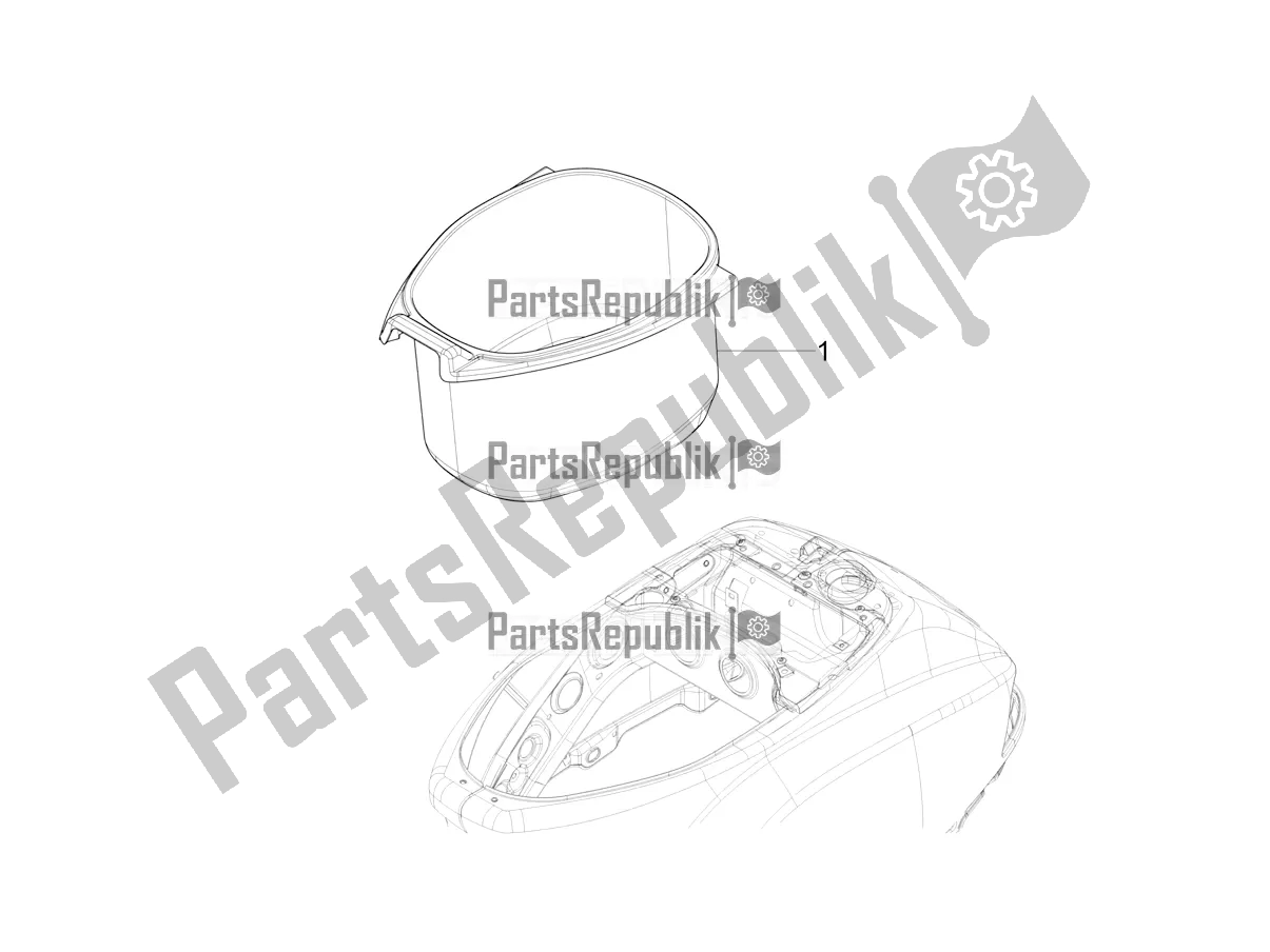 Toutes les pièces pour le Logement De Casque - Sous La Selle du Vespa SXL 125 4T 3V Apac 2020