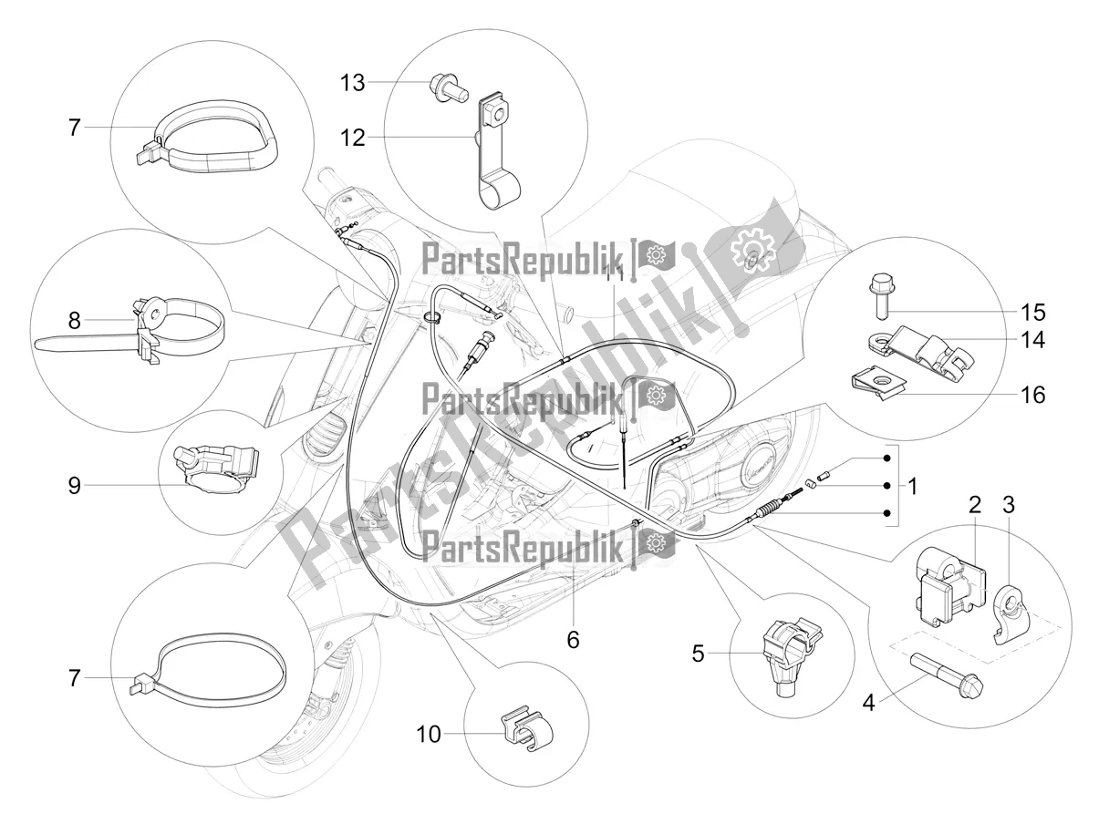 Toutes les pièces pour le Transmissions du Vespa SXL 125 4T 3V Apac 2020