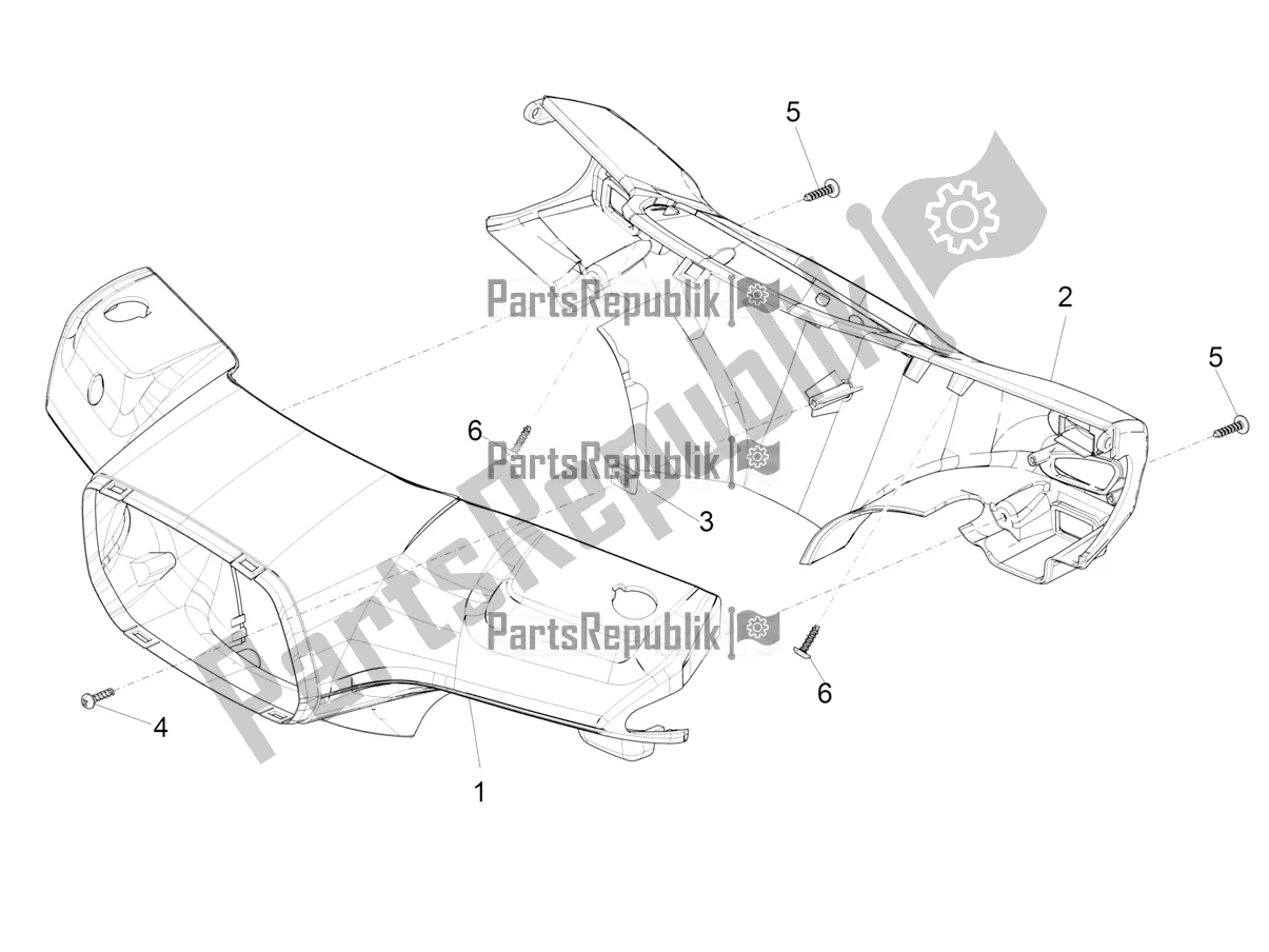 Wszystkie części do Pokrowce Na Kierownic? Vespa SXL 125 4T 3V Apac 2021