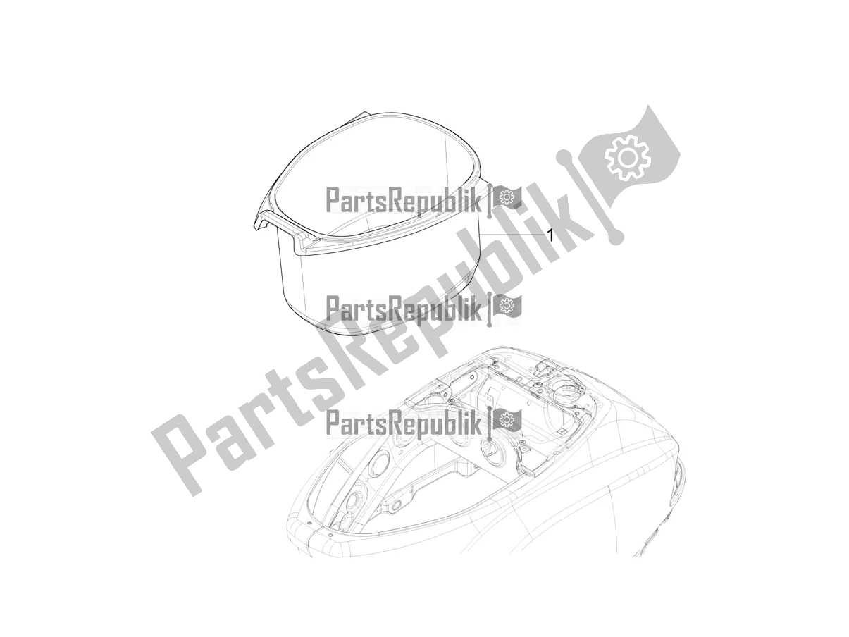 Toutes les pièces pour le Logement De Casque - Sous La Selle du Vespa SXL 125 4T 3V Apac 2021