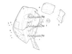 Front glove-box - Knee-guard panel