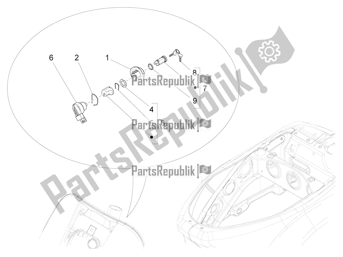 Toutes les pièces pour le Serrures du Vespa SXL 125 4T 3V Apac 2022