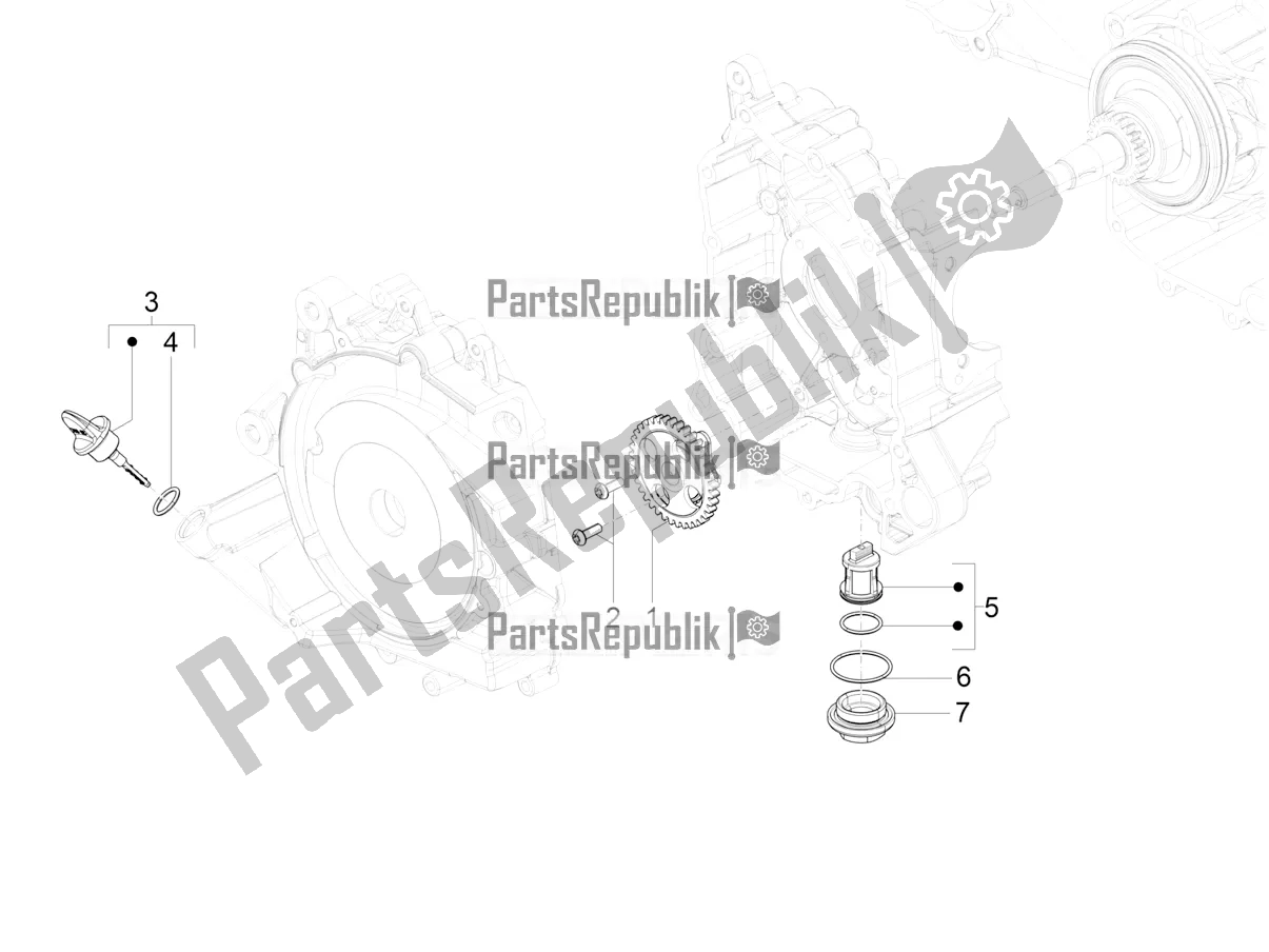 Toutes les pièces pour le La Pompe à Huile du Vespa SXL 125 4T 3V Apac 2022