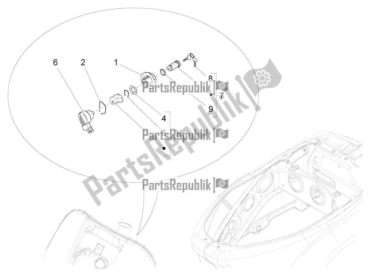 Toutes les pièces pour le Serrures du Vespa SXL 150 4T 3V Apac 2019