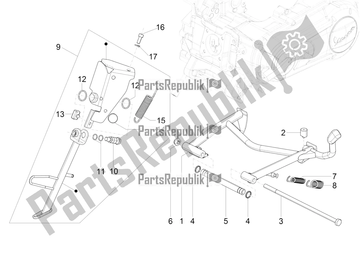 Toutes les pièces pour le Des Stands du Vespa SXL 150 4T 3V Apac 2019