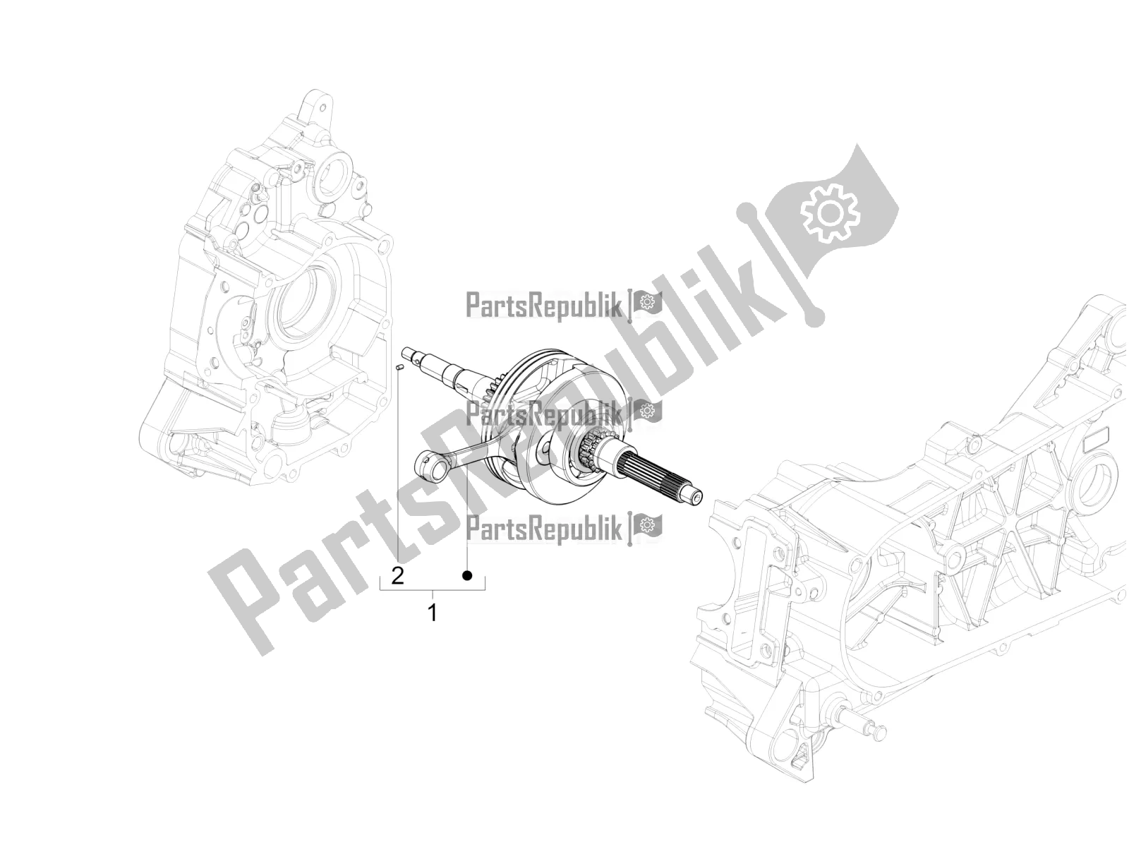 Todas as partes de Virabrequim do Vespa SXL 150 4T 3V Apac 2020