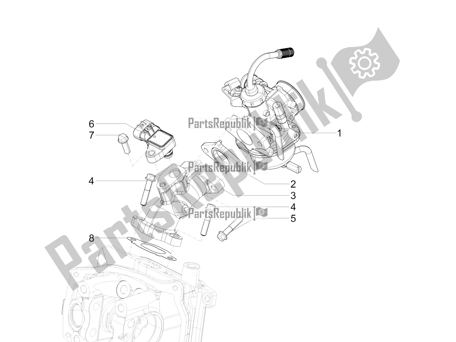 Wszystkie części do Ga? Nik, Monta? - Rura ?? Cz? Ca Vespa SXL 150 4T 3V Apac 2021