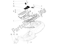 Central cover - Footrests