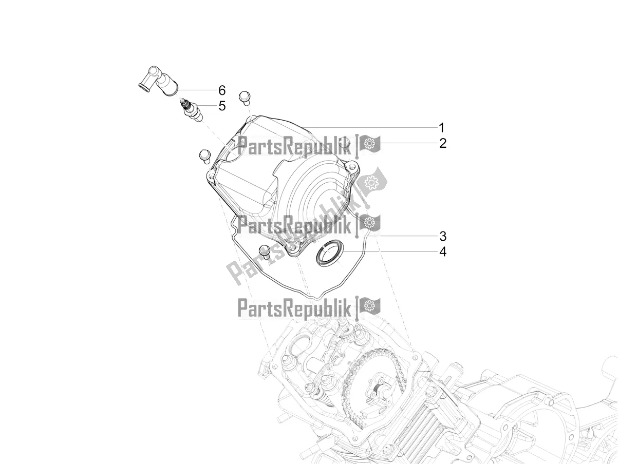 Toutes les pièces pour le Le Couvre-culasse du Vespa SXL 150 4T 3V Apac 2021