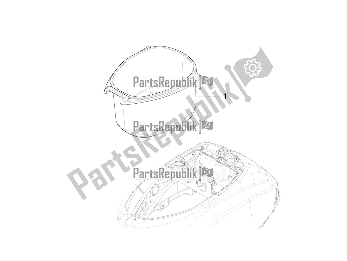 Toutes les pièces pour le Logement De Casque - Sous La Selle du Vespa SXL 150 4T 3V Apac 2021