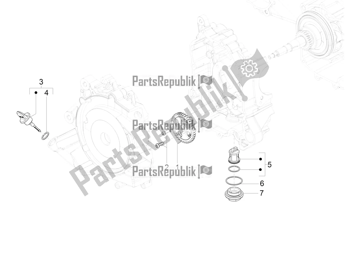 Toutes les pièces pour le La Pompe à Huile du Vespa SXL 150 4T 3V Apac 2021