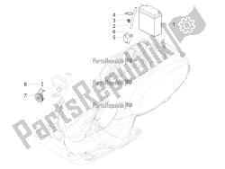 interruttori del telecomando - batteria - avvisatore acustico