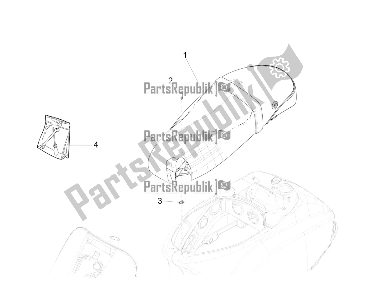 Toutes les pièces pour le Selle / Sièges du Vespa SXL 150 4T 3V Apac 2021