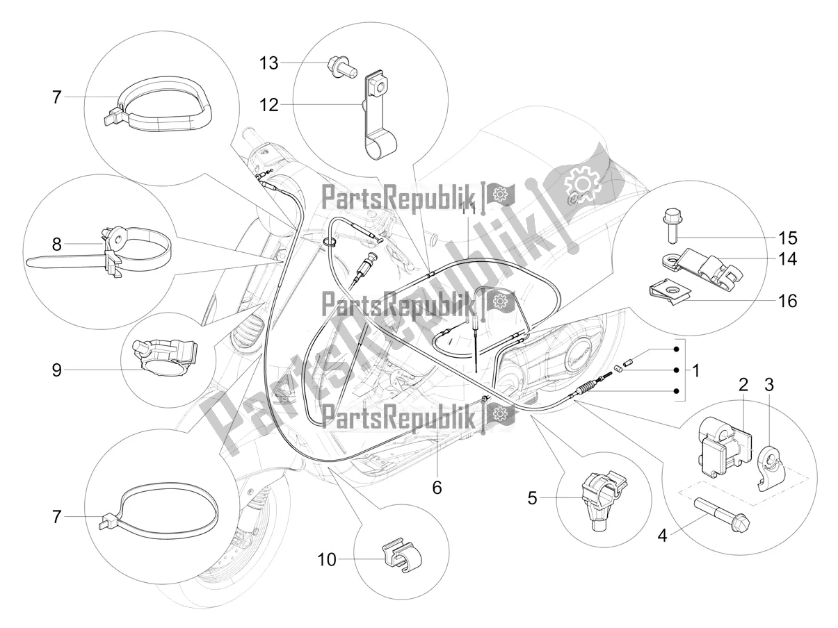 All parts for the Transmissions of the Vespa SXL 150 4T 3V Apac 2021