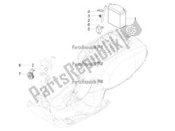 interruttori del telecomando - batteria - avvisatore acustico