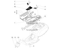 Central cover - Footrests