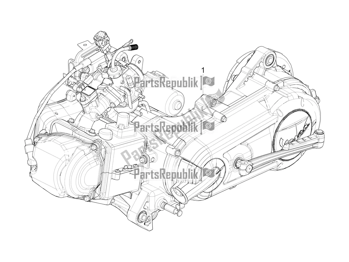 Todas as partes de Montagem De Motor do Vespa VX-VXL-SXL 150 4T 3V Apac 2017