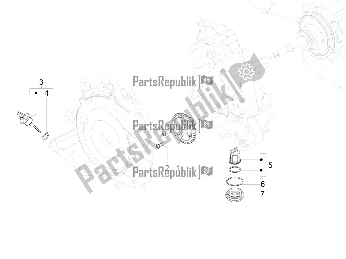 Toutes les pièces pour le La Pompe à Huile du Vespa VX-VXL-SXL 150 4T 3V Apac 2017