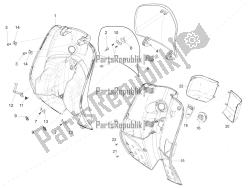 vano portaoggetti anteriore - pannello di protezione per le ginocchia