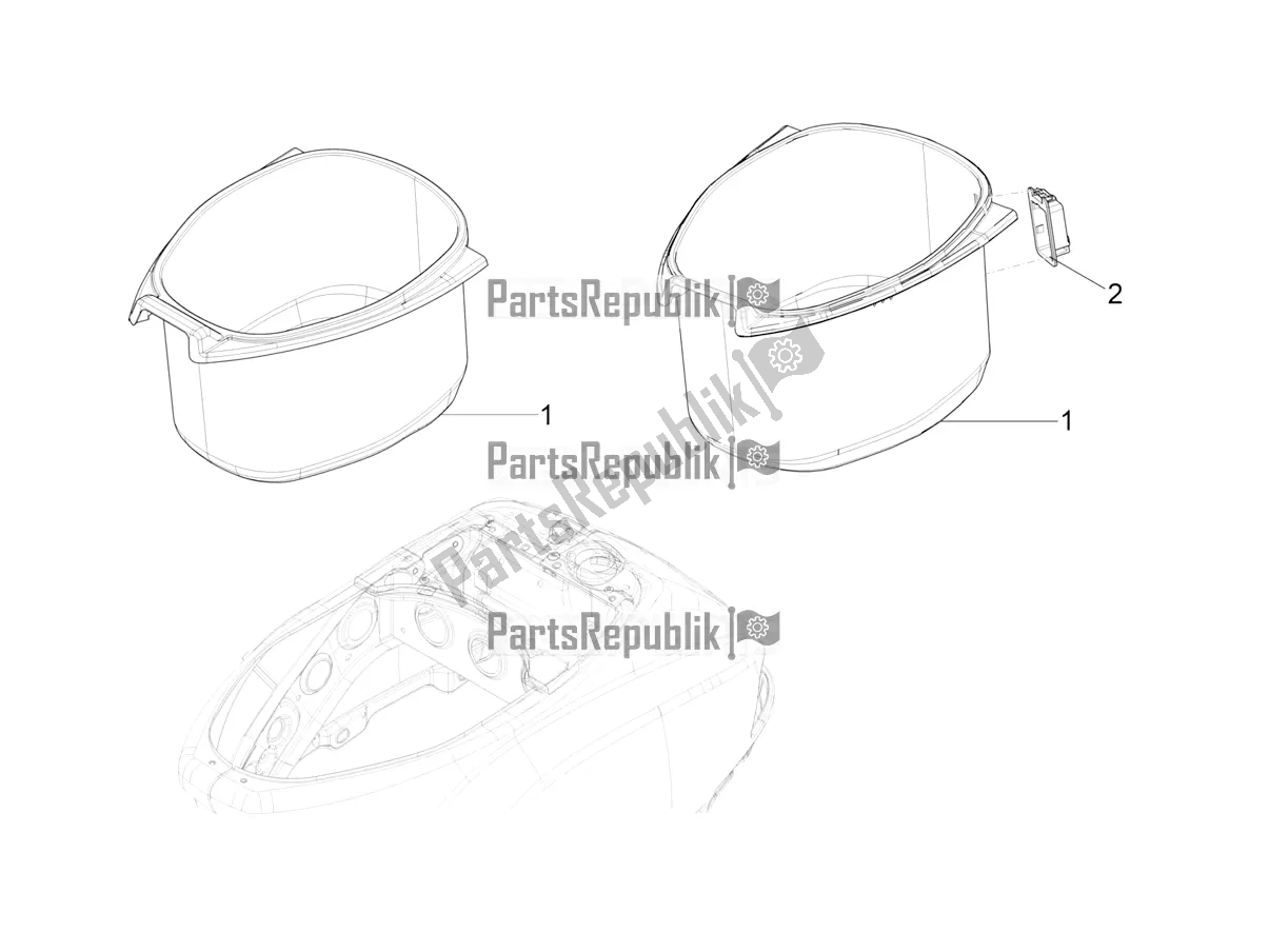 Toutes les pièces pour le Logement De Casque - Sous La Selle du Vespa VX-VXL-SXL 150 4T 3V Apac 2018