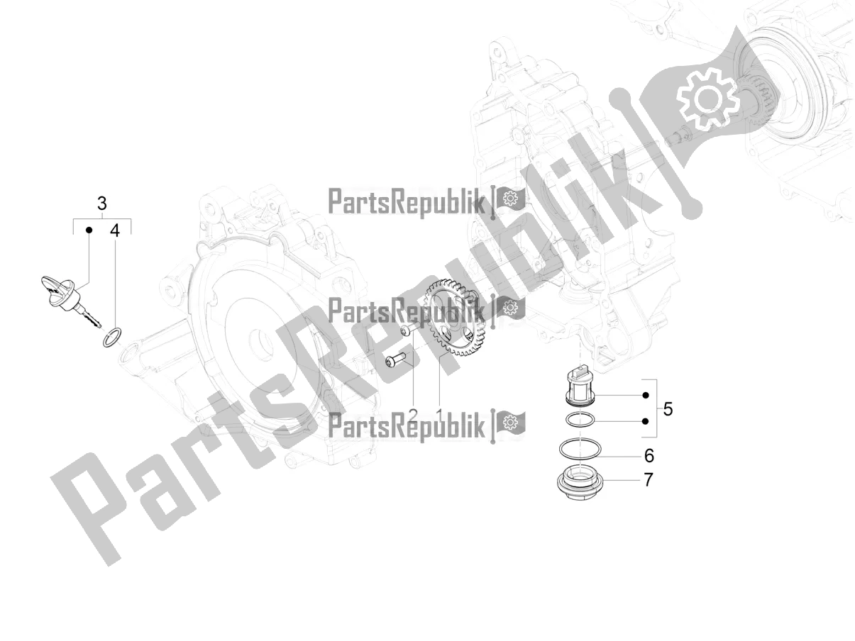 Toutes les pièces pour le La Pompe à Huile du Vespa VX-VXL-SXL 150 4T 3V Apac 2018